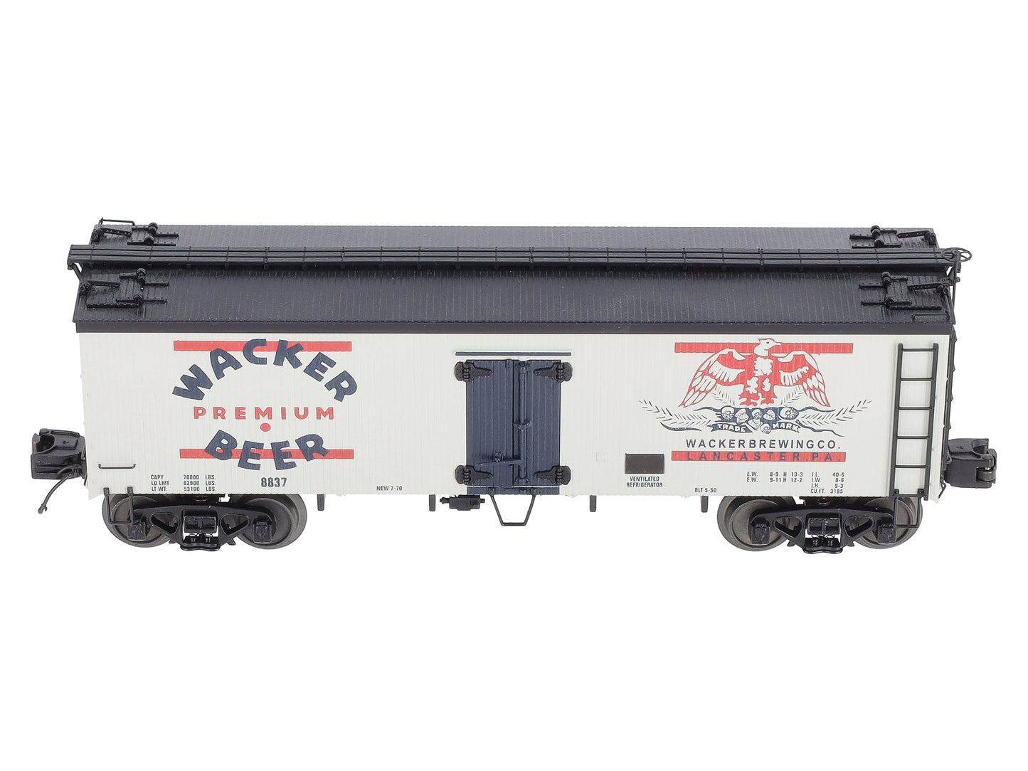 MTH 20-94347 O Wacker 36' Woodsided Reefer Car