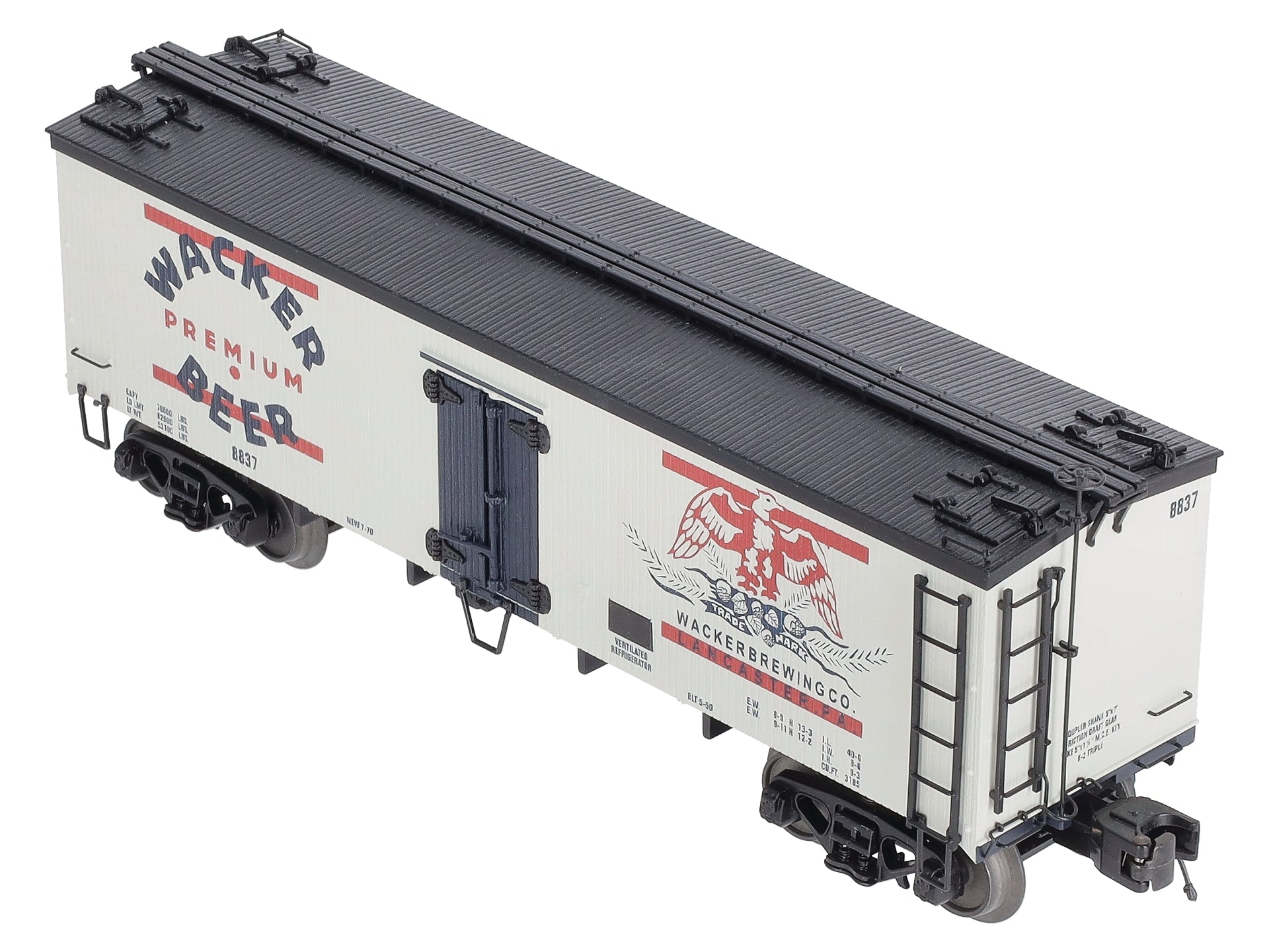 MTH 20-94347 O Wacker 36' Woodsided Reefer Car