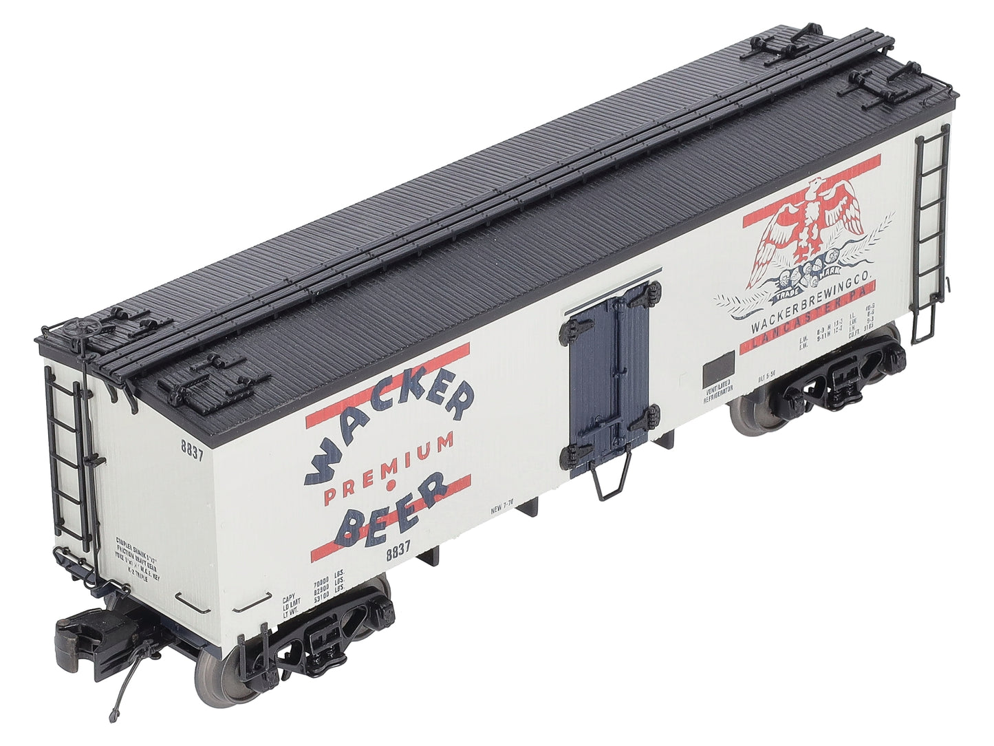 MTH 20-94347 O Wacker 36' Woodsided Reefer Car