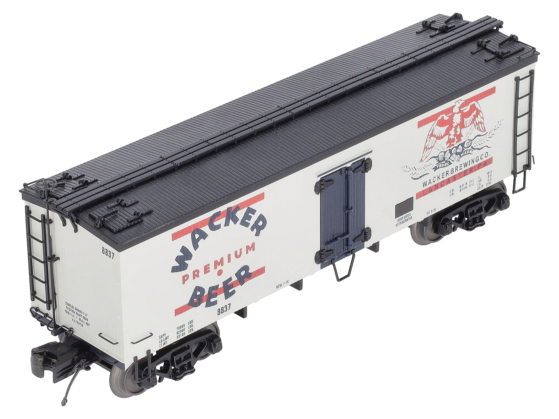 MTH 20-94347 O Wacker 36' Woodsided Reefer Car