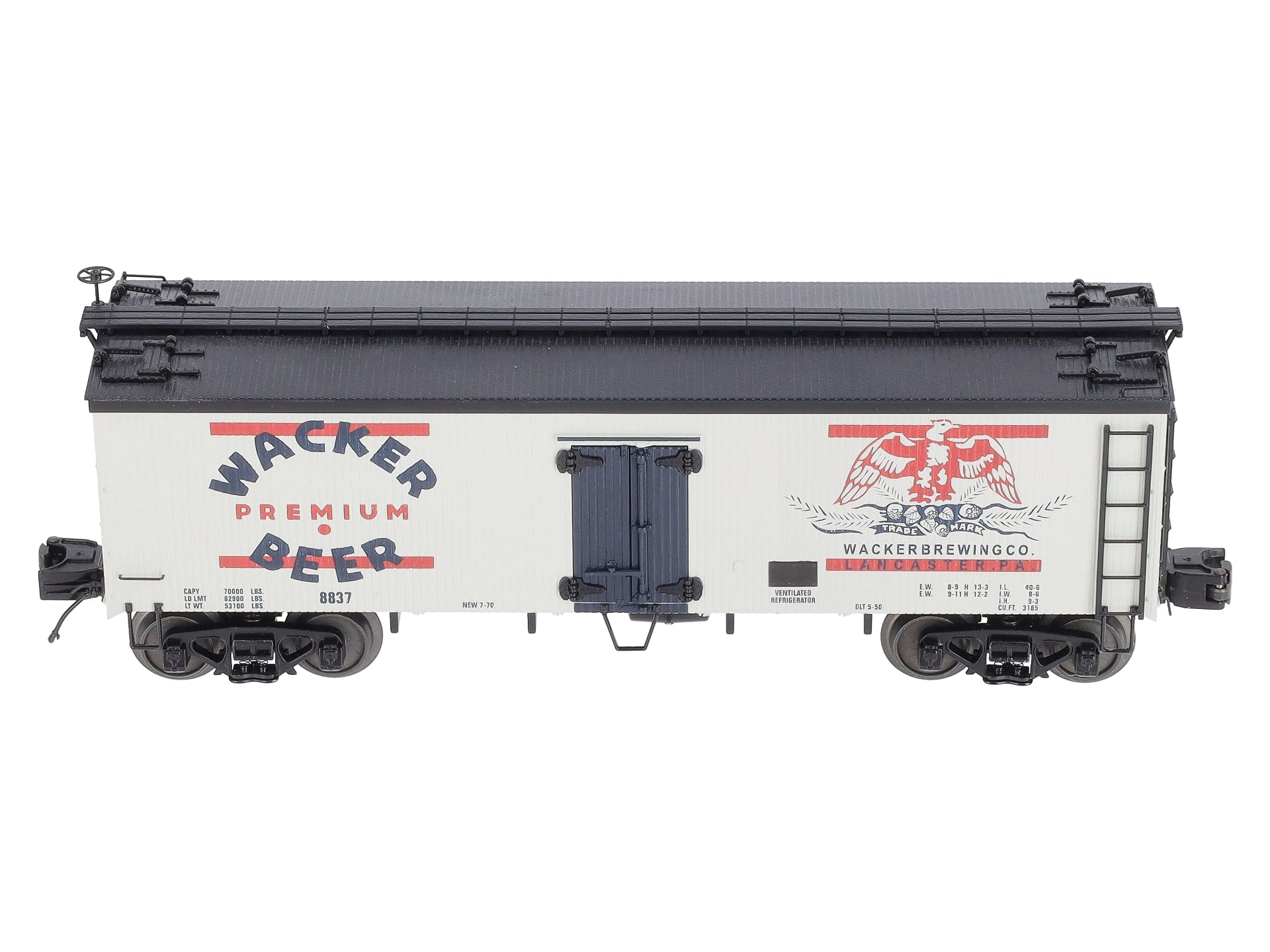 MTH 20-94347 O Wacker 36' Woodsided Reefer Car