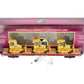 MTH 20-98640 O Western Maryland 60’ Flat Car with 3 John Deere 650H Bull Dozers LN/Box