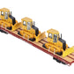MTH 20-98640 O Western Maryland 60’ Flat Car with 3 John Deere 650H Bull Dozers