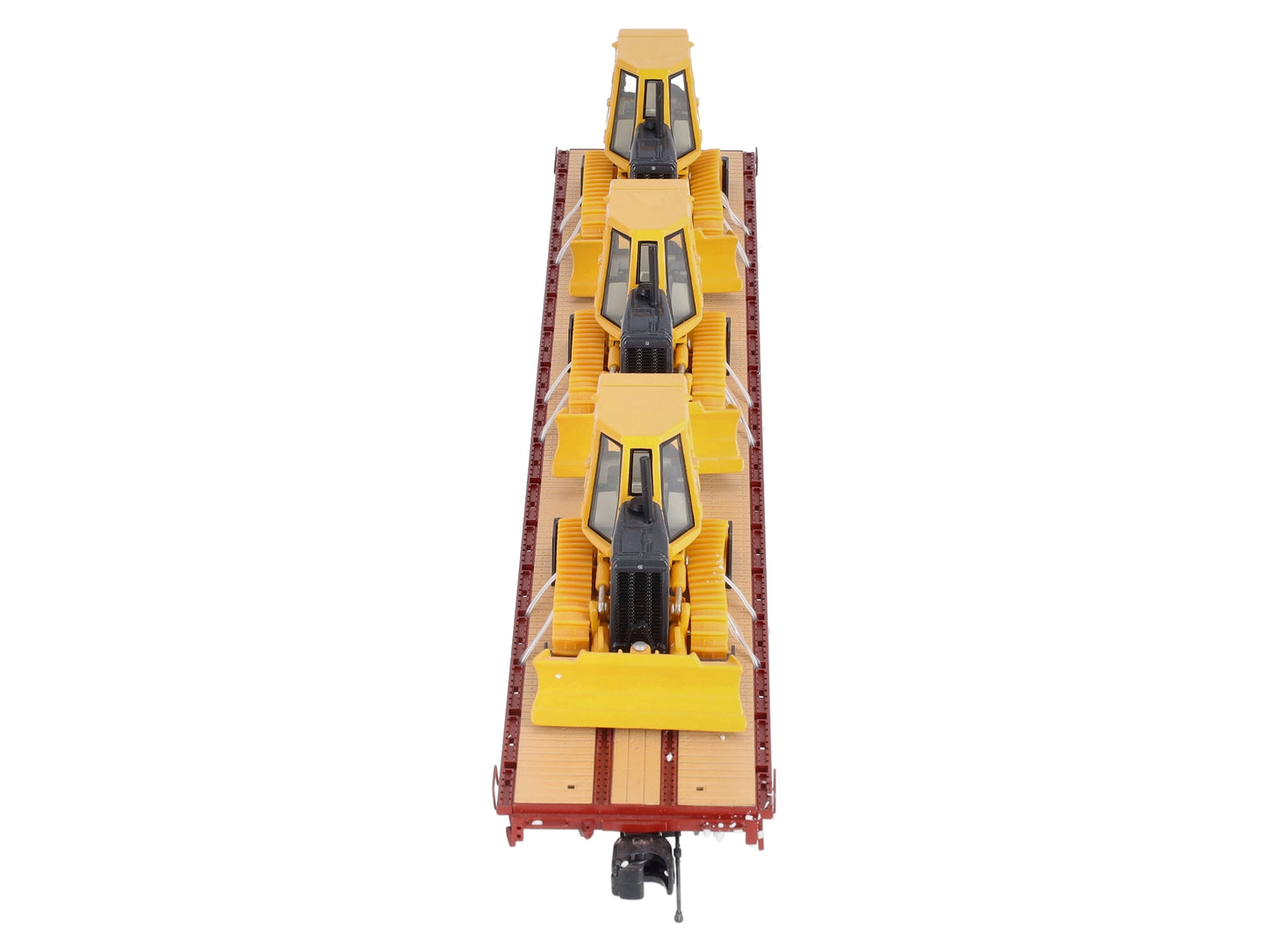 MTH 20-98640 O Western Maryland 60’ Flat Car with 3 John Deere 650H Bull Dozers