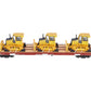 MTH 20-98640 O Western Maryland 60’ Flat Car with 3 John Deere 650H Bull Dozers LN/Box