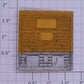 Lionel 6464-7 Yellow & Silver 5-Panel Box Car Door without Black Stripe