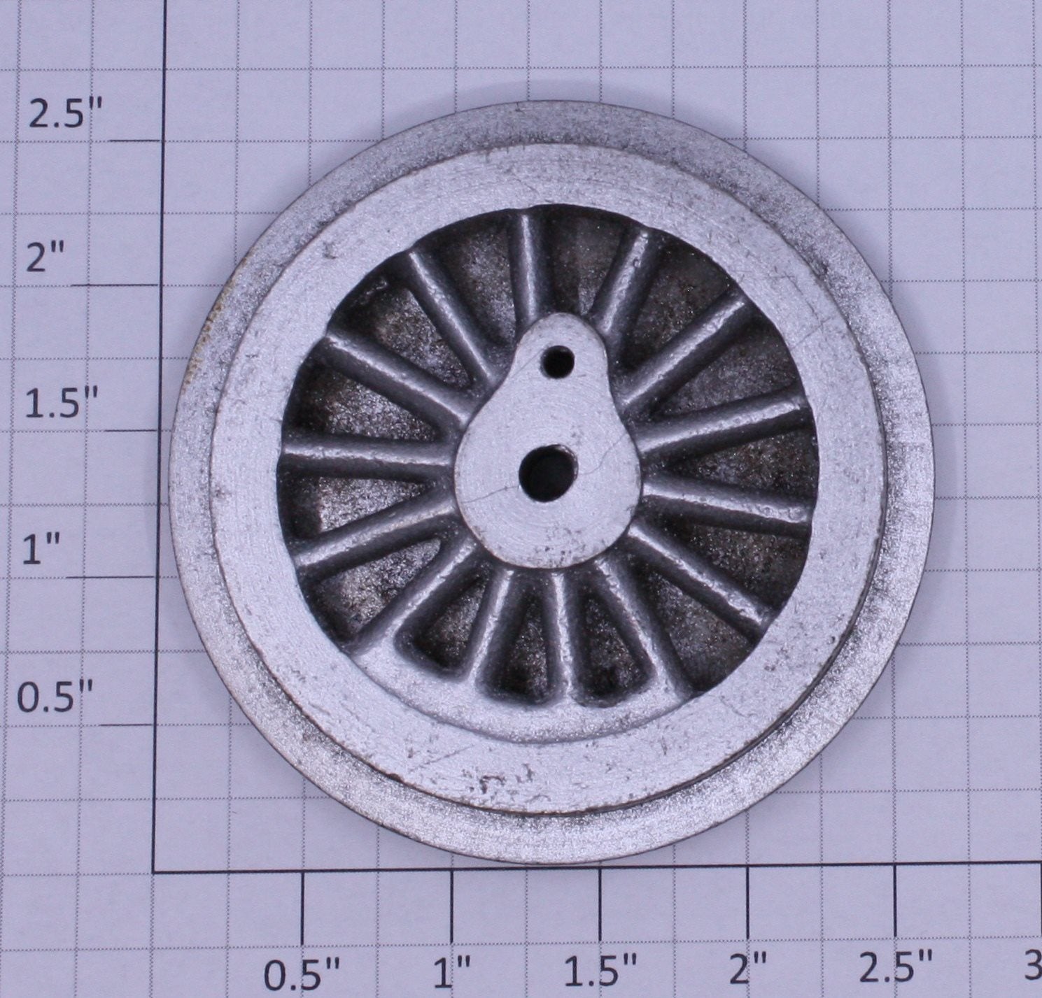 Lionel 5L-41-43 Std Gauge Paint Cast Iron Thick Rim Spoked 2-5/8 Loco Gear Wheel