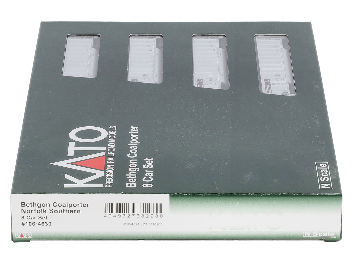 Kato 106-4630 N Norfolk Southern Bethgon Coalporter Car (Set of 8)