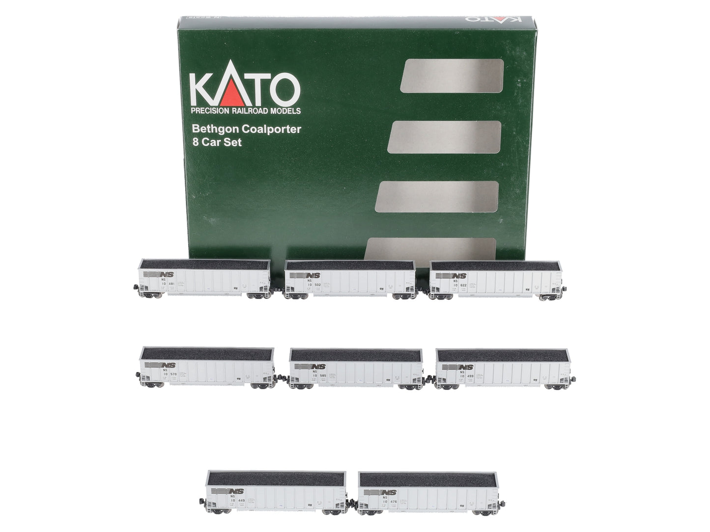 Kato 106-4630 N Norfolk Southern Bethgon Coalporter Car (Set of 8)