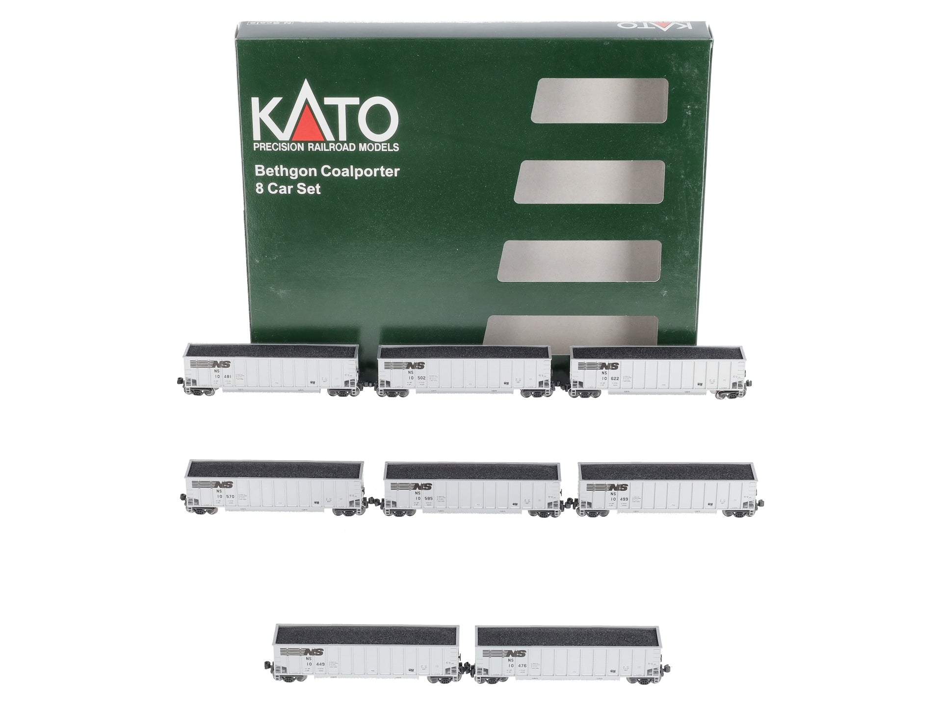 Kato 106-4630 N Norfolk Southern Bethgon Coalporter Car (Set of 8)