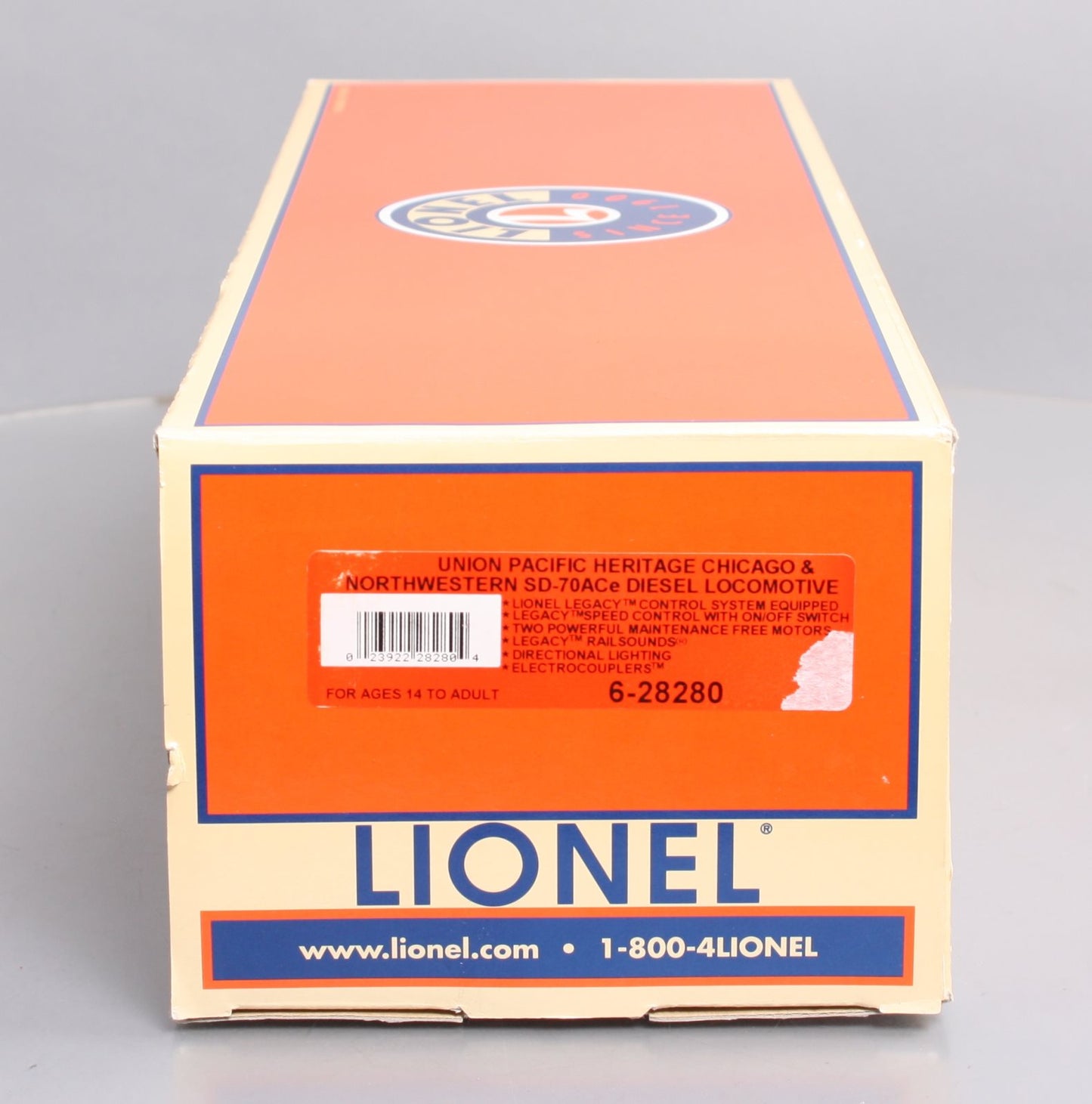 Lionel 6-28280 O UP-C&NW SD70ACe Diesel Locomotive #1995 EX/Box