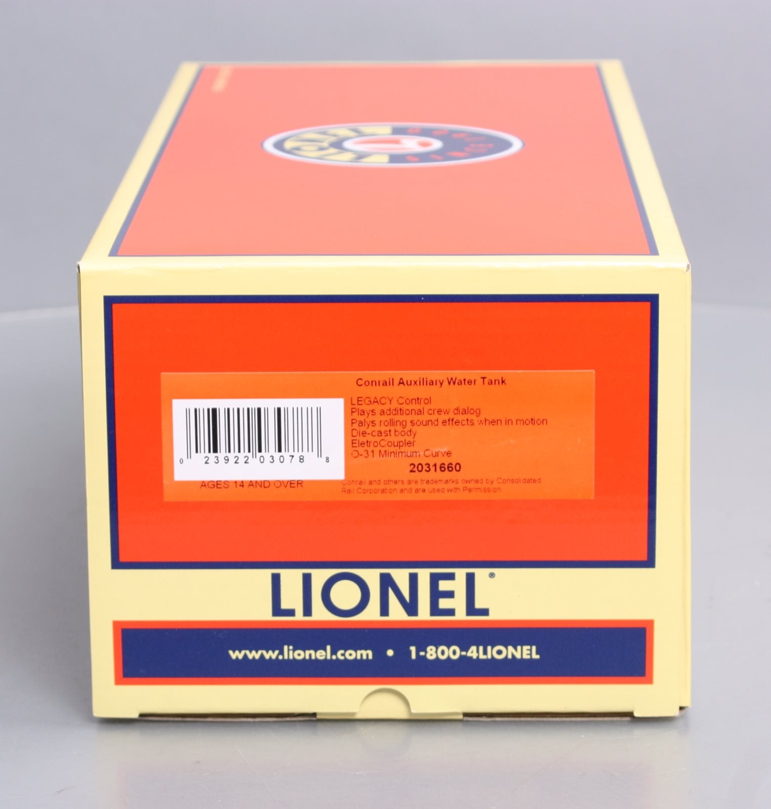 Lionel 2031660 O Conrail Auxiliary Water Tank