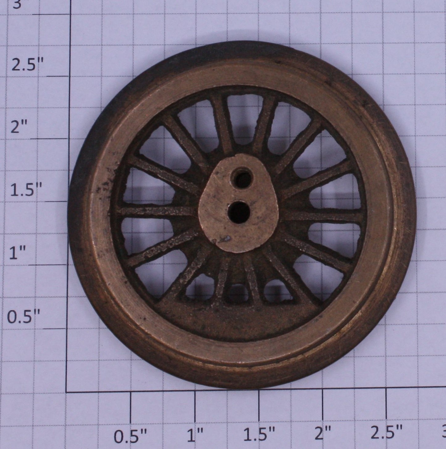 Lionel 400E-69 Bronze Spoked 2-3/4" Std. Gauge Steam Loco Gear Wheel