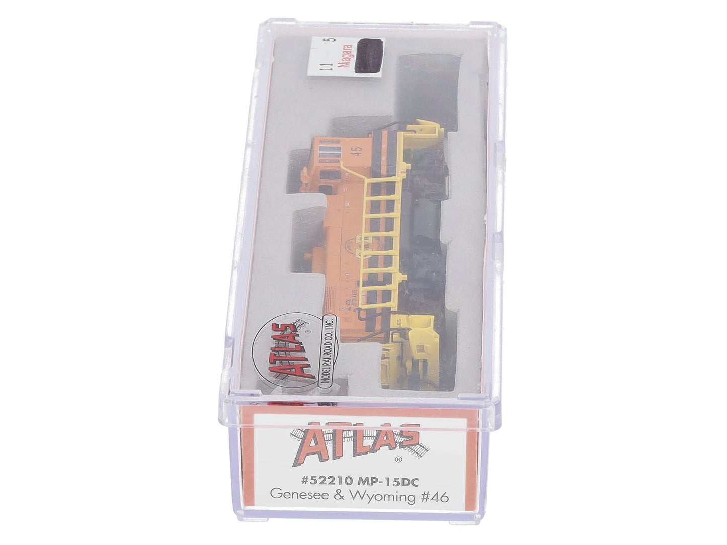Atlas 52209 N Scale Genesee & Wyoming MP15DC Diesel Locomotive #45