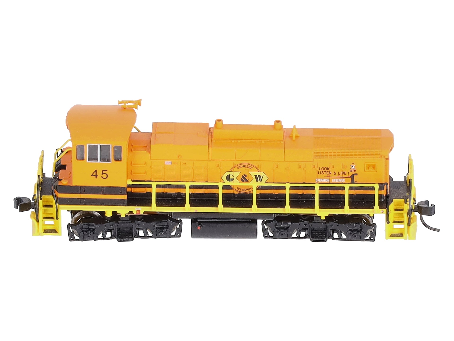 Atlas 52209 N Scale Genesee&Wyoming MP15DC #45 – Trainz