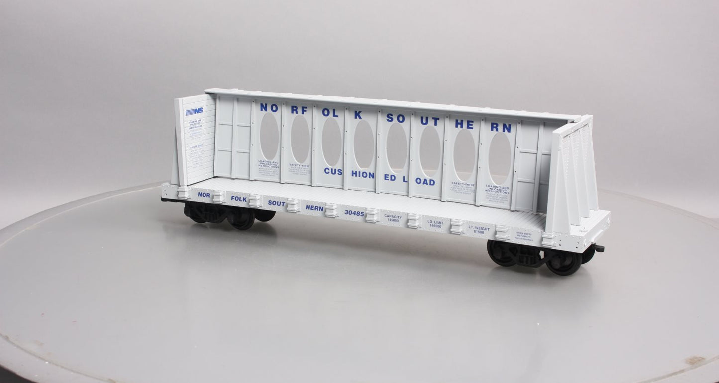 USA Trains R17413A G Norfolk Southern Center Beam Flat Car (Gray) #30485