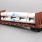 USA Trains R17617A G C&S Pipe Load Flat Cars (BC Red) #099