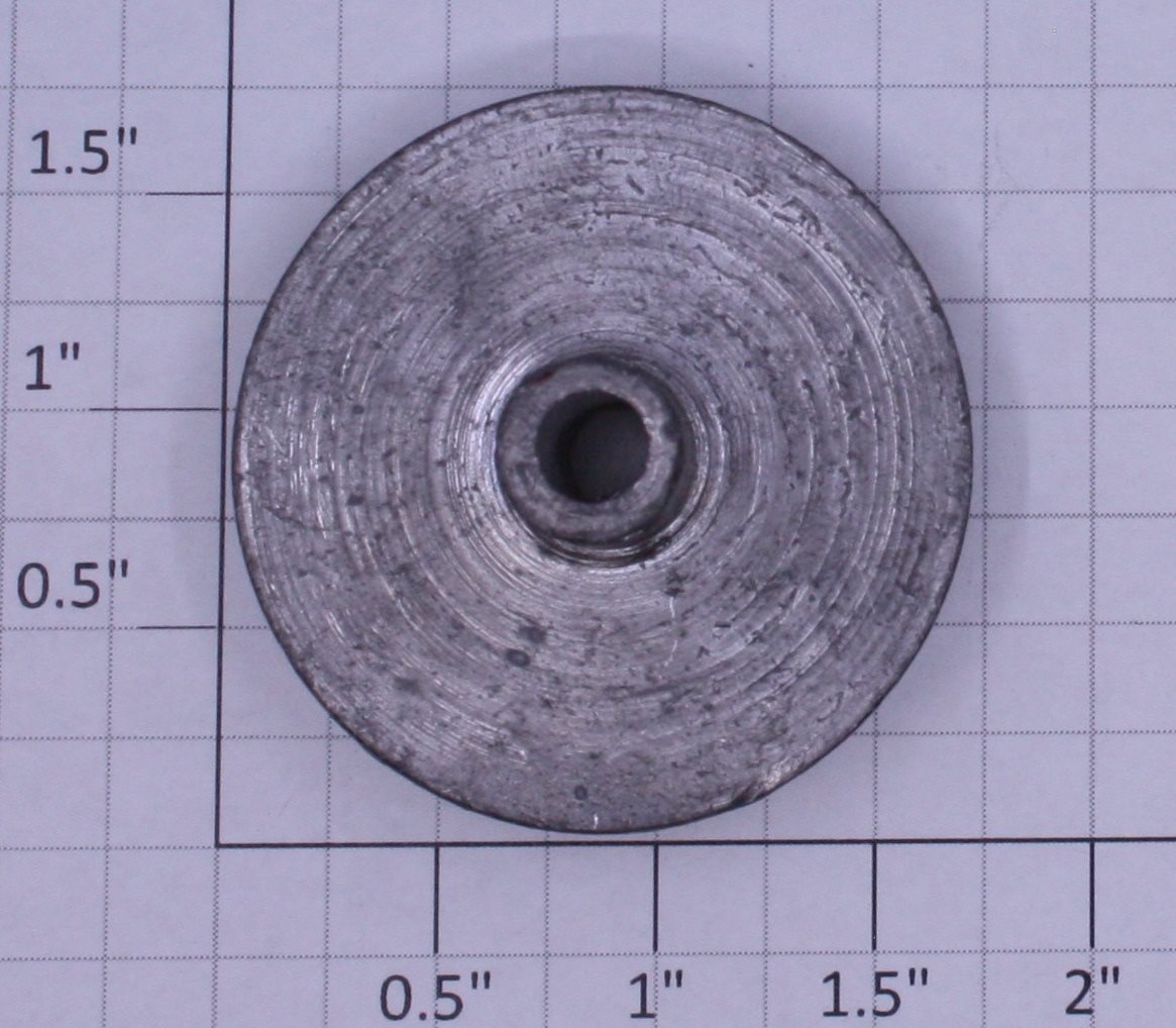 Gilbert 2034 Zinc Cast Silver Painted Plain Wheel without Set Screw