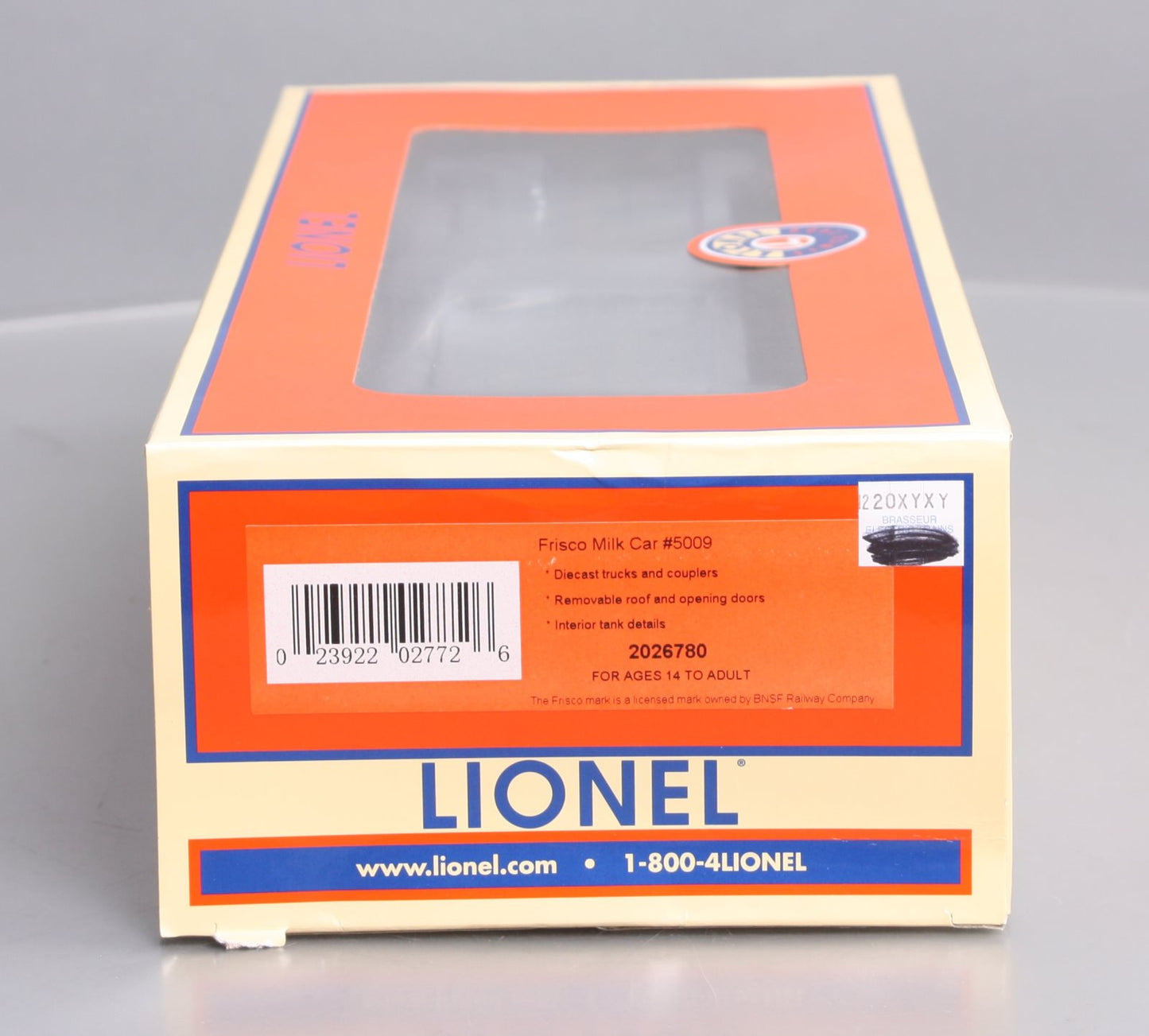 Lionel 2026780 O Frisco Milk Car #5009