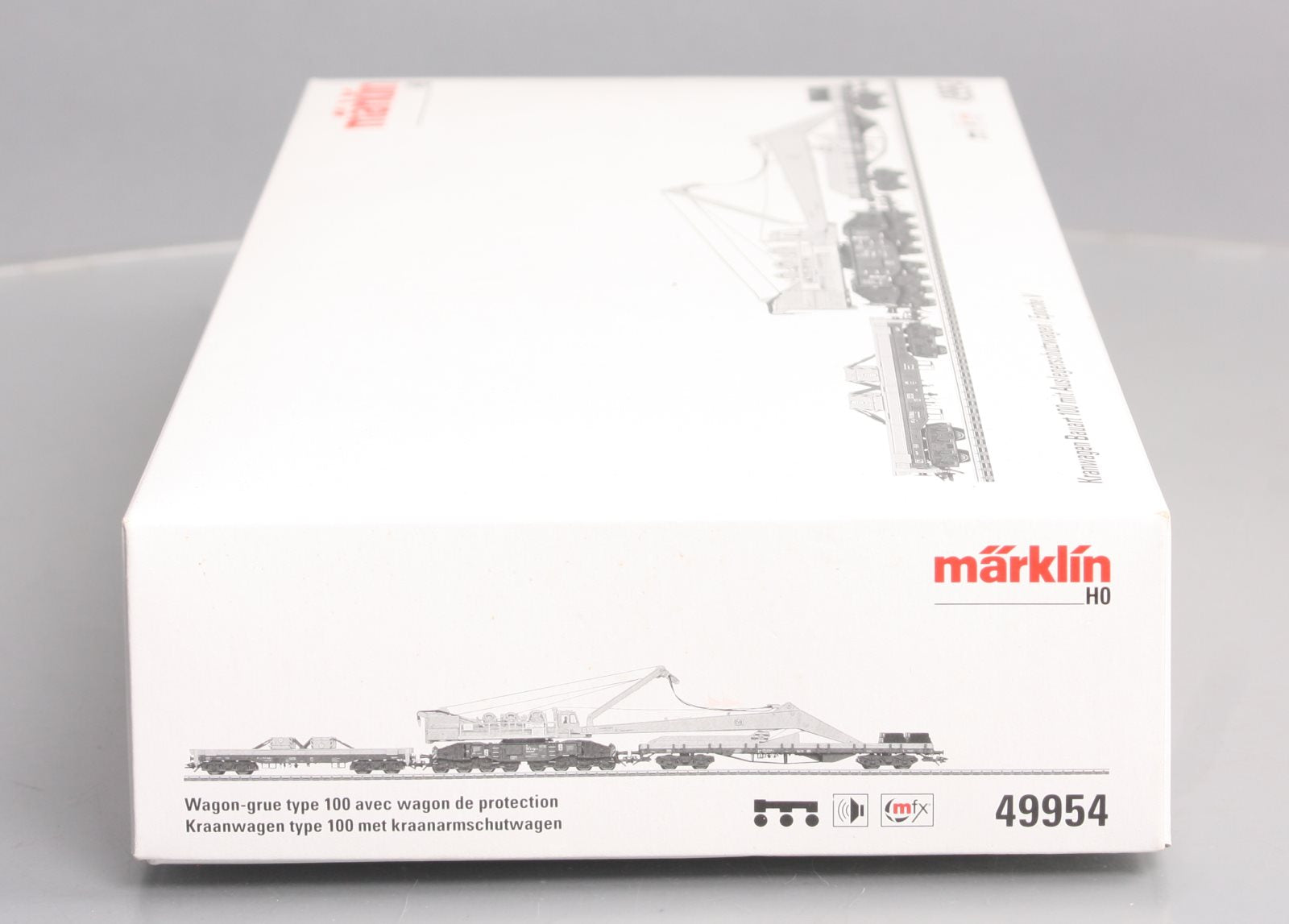 Marklin 49954 HO Deutsche Bahn Type 100 Crane Car & Type 817 Boom Tender Car Set