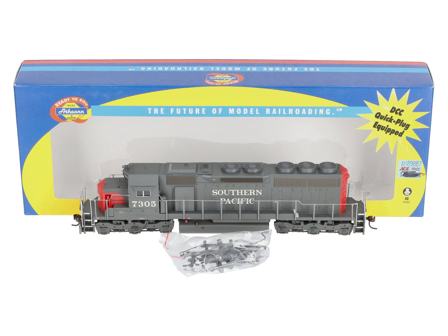 Athearn 89887 HO Southern Pacific Ready to Run SD40 Diesel Locomotive #7305