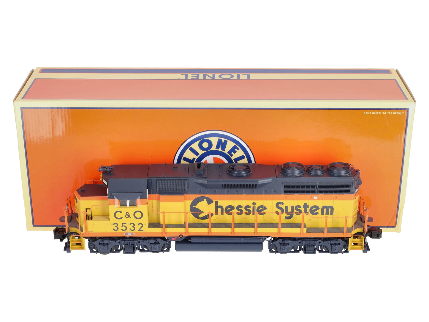 Lionel 6-38798 O Gauge Chessie GP-35 Non-Powered Diesel Engine #3532