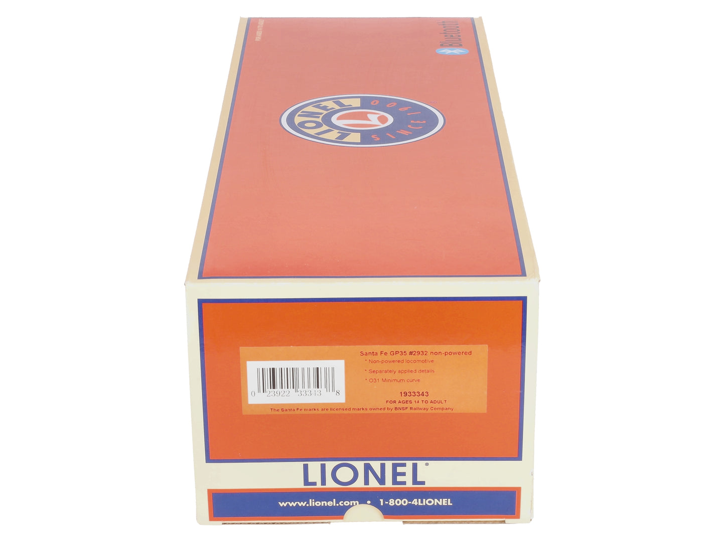Lionel 1933343 O Gauge Santa Fe GP35 Non-Powered Diesel Engine #2932