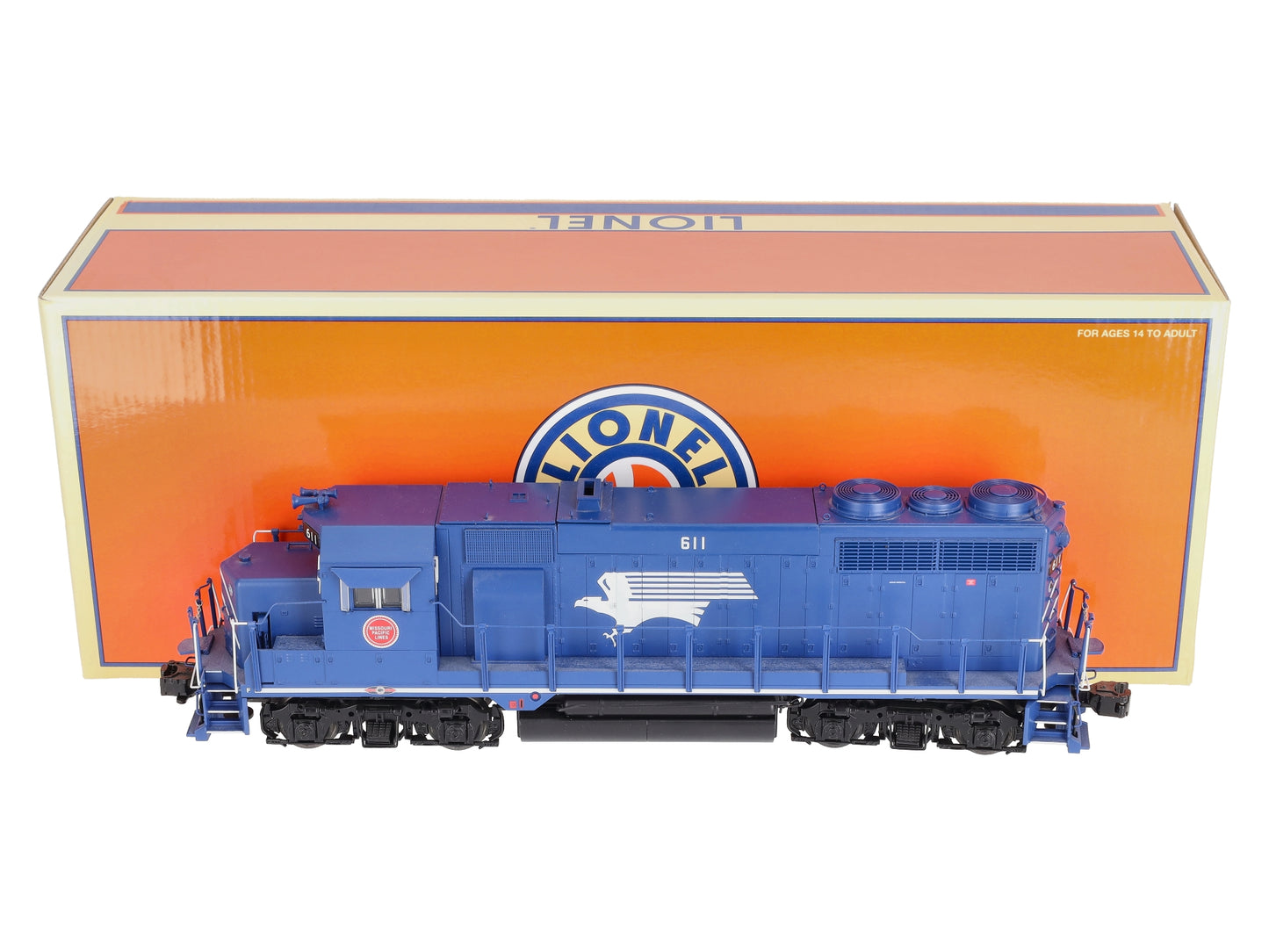 Lionel 6-38989 O Gauge Missouri Pacific Non-Powered GP35 Diesel Locomotive #611