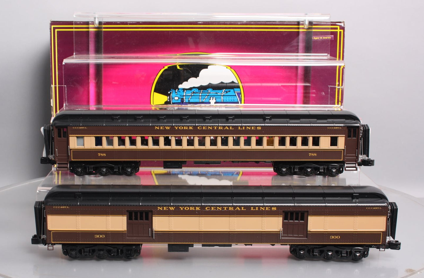 MTH 20-4496 O NYC 70’ Madison Baggage/Coach Passenger Car Set (Set of 2) LN/Box
