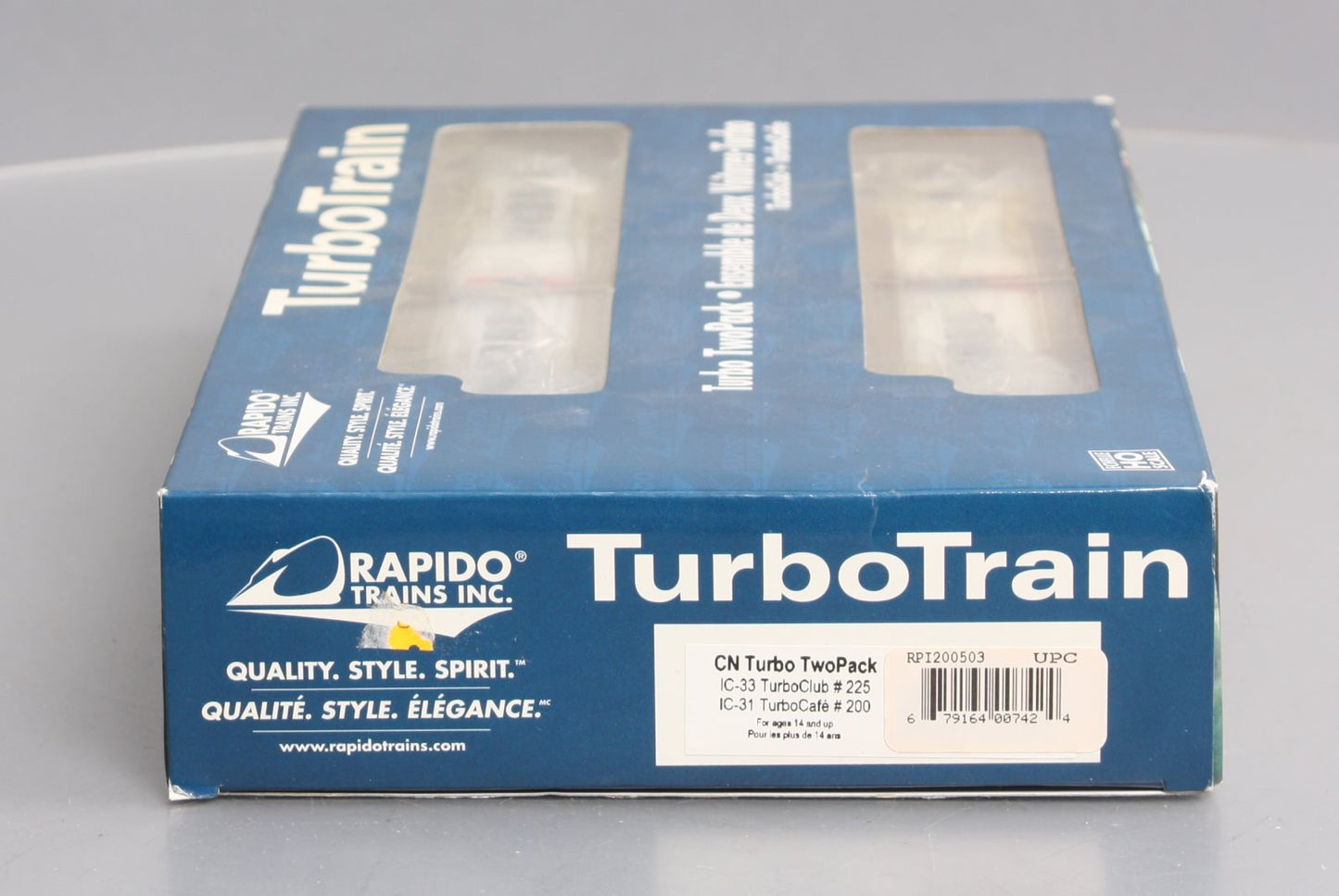 Rapido Trains 200503 HO Canadian National Turbo TwoPack #225/200
