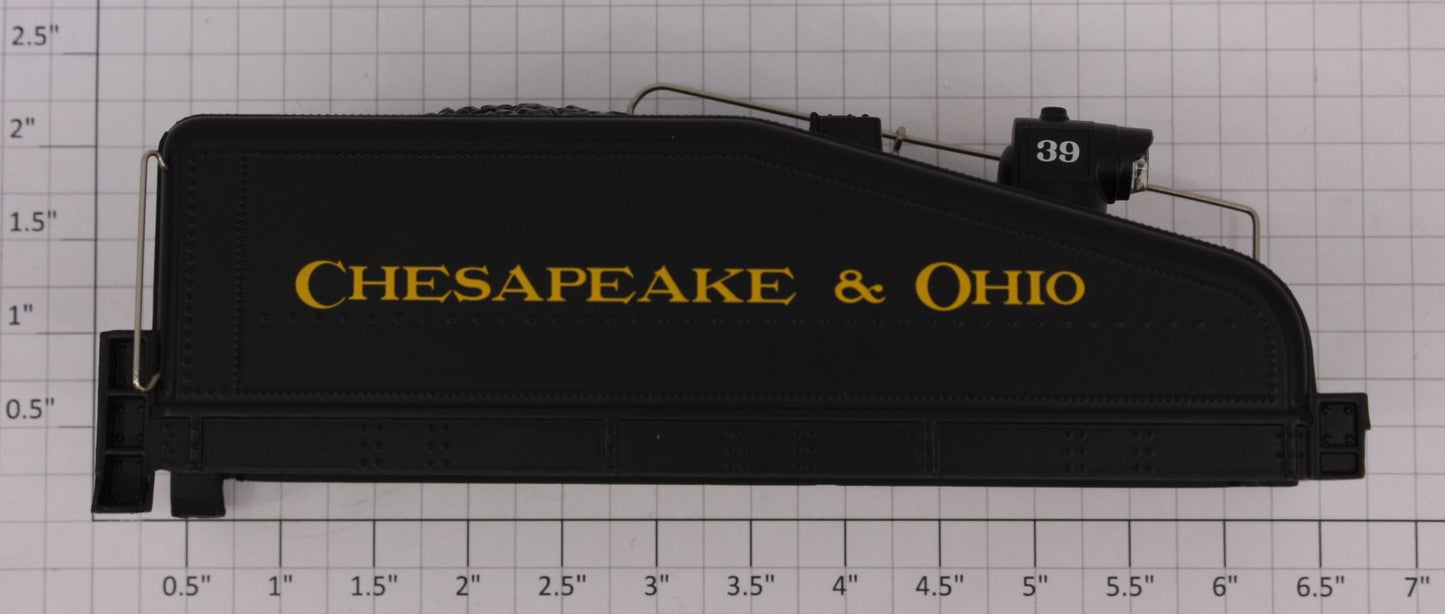 Lionel 28662-T02 #39 C&O 0-4-0 Tender Shell