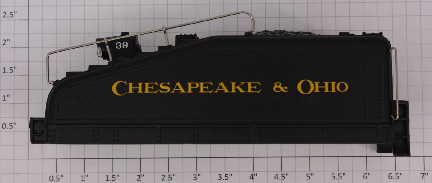 Lionel 28662-T02 #39 C&O 0-4-0 Tender Shell