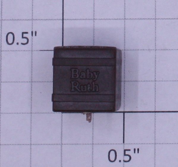 Lionel 3814-53 O Gauge Two-Piece Brown "Baby Ruth" Merchandise Cube with Straps