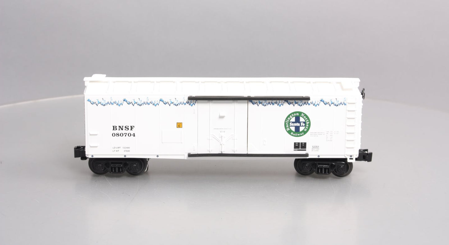 Lionel 6-52351 O Gauge BNSF Icicle Refrigerator Car #080704 MT/Box
