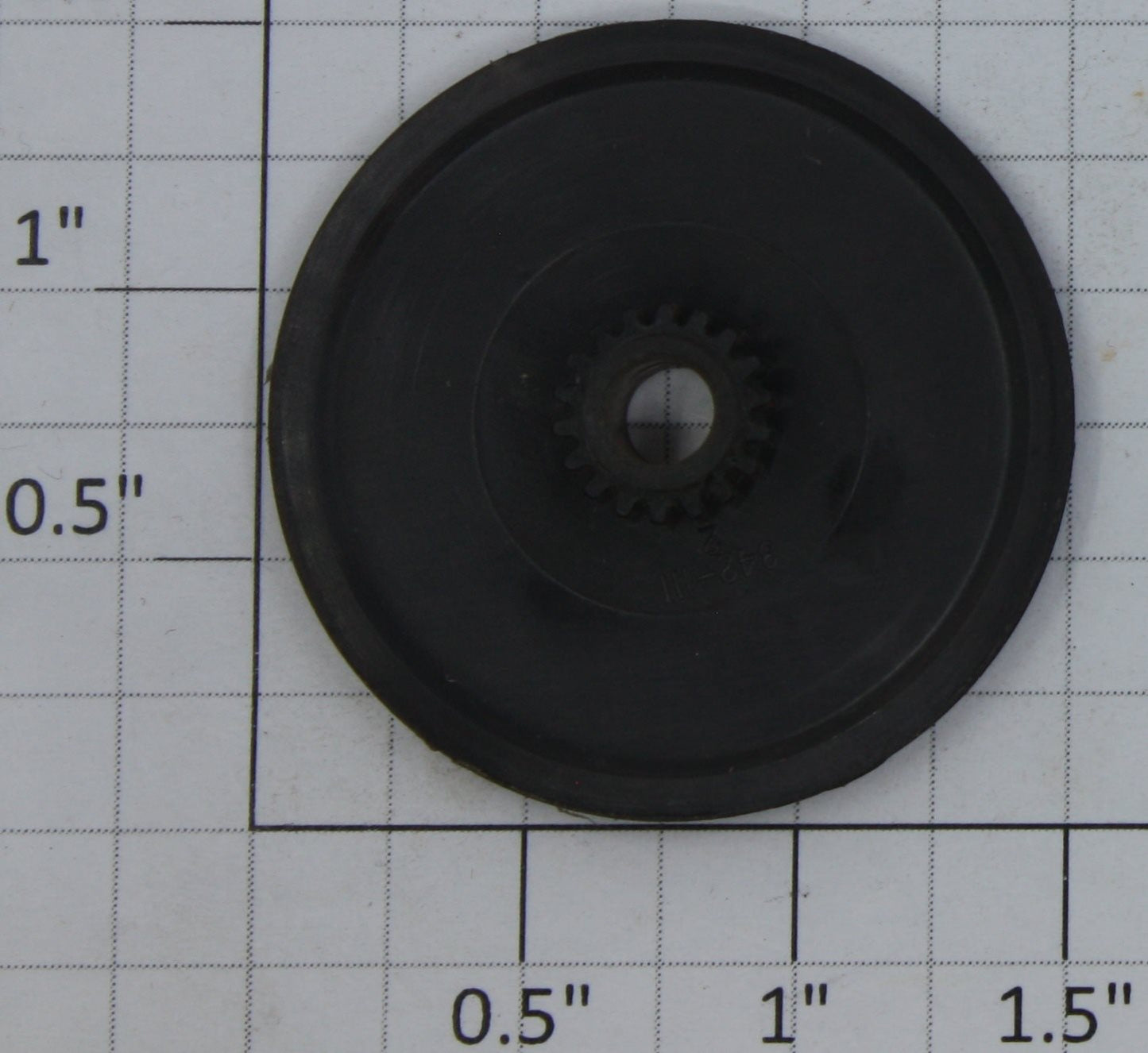 Lionel 342-111 Black Plastic Drive Pulley and Gear