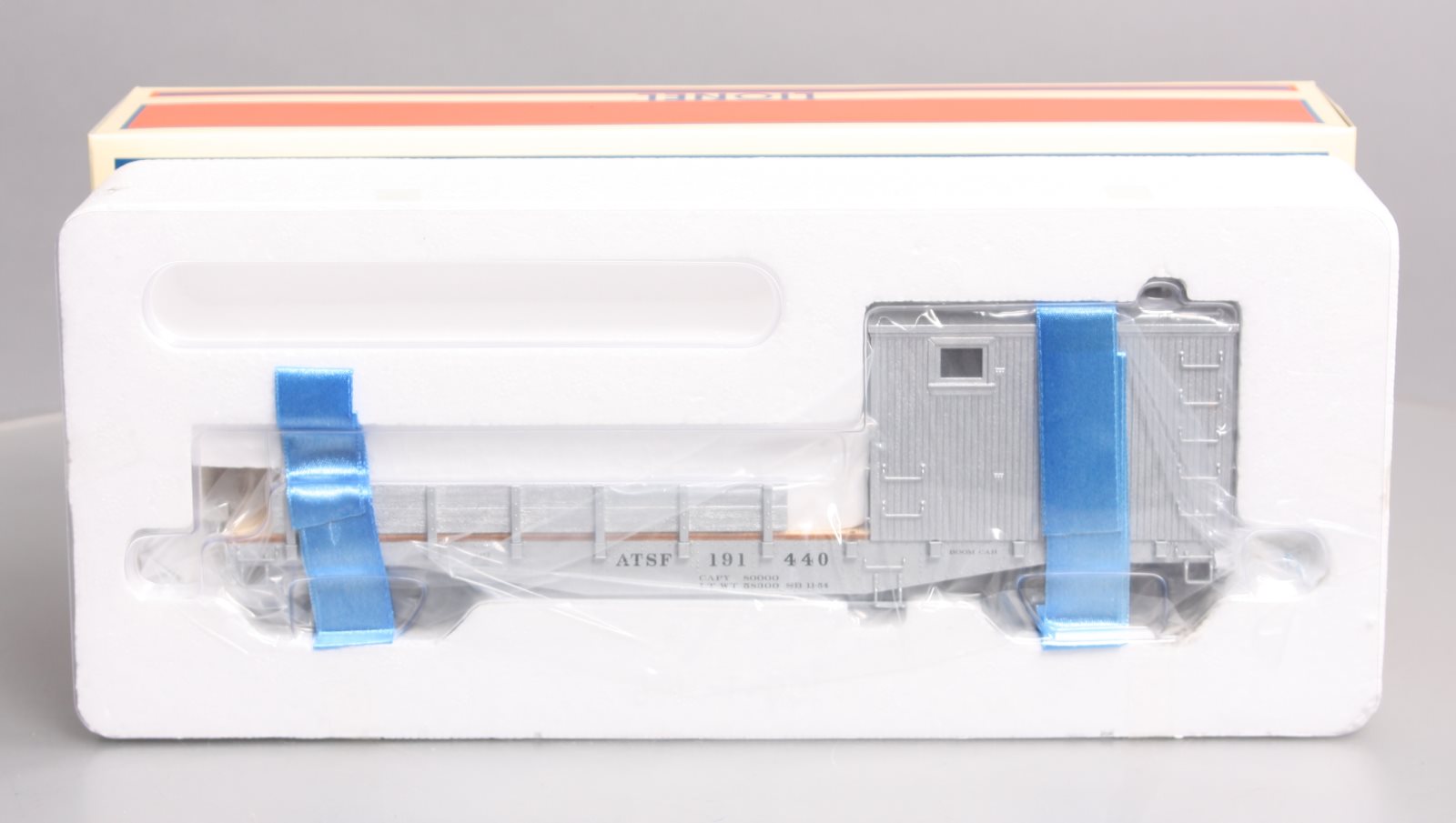 Lionel 6-29813 O Gauge Santa Fe Boom Car with TMCC & Crane Sounds