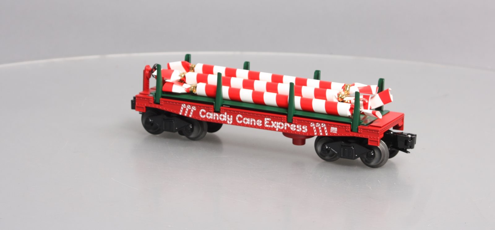 Lionel 6-36848 O Candy Cane Operating Dump Car LN/Box