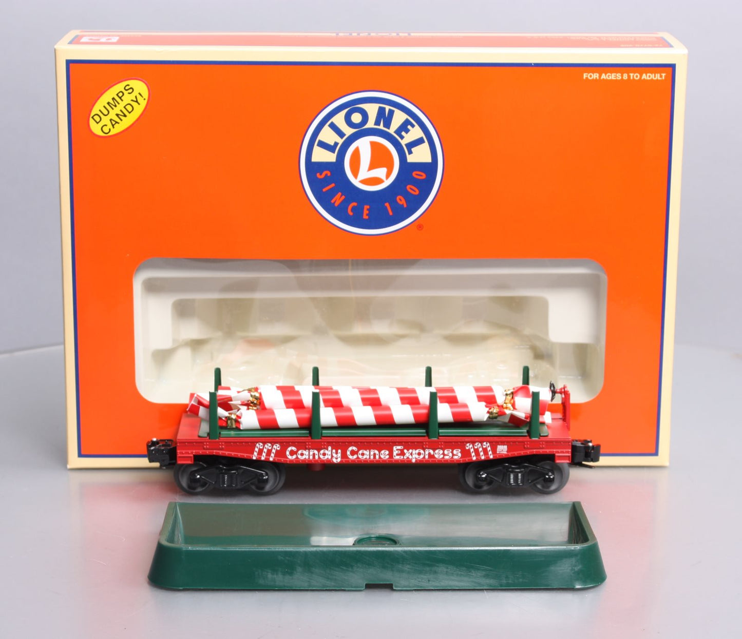 Lionel 6-36848 O Candy Cane Operating Dump Car LN/Box