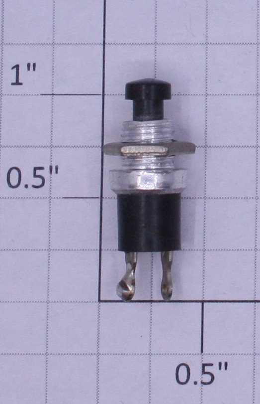 Radio Shack 275-1547 SPST Black Momentary Push Button Switch N.O.