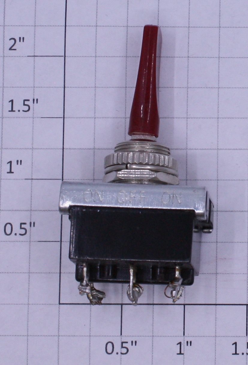 Acme R13-25E DPDT Red Paddle Lever On/Off/On Toggle Switch 6A @ 250VAC