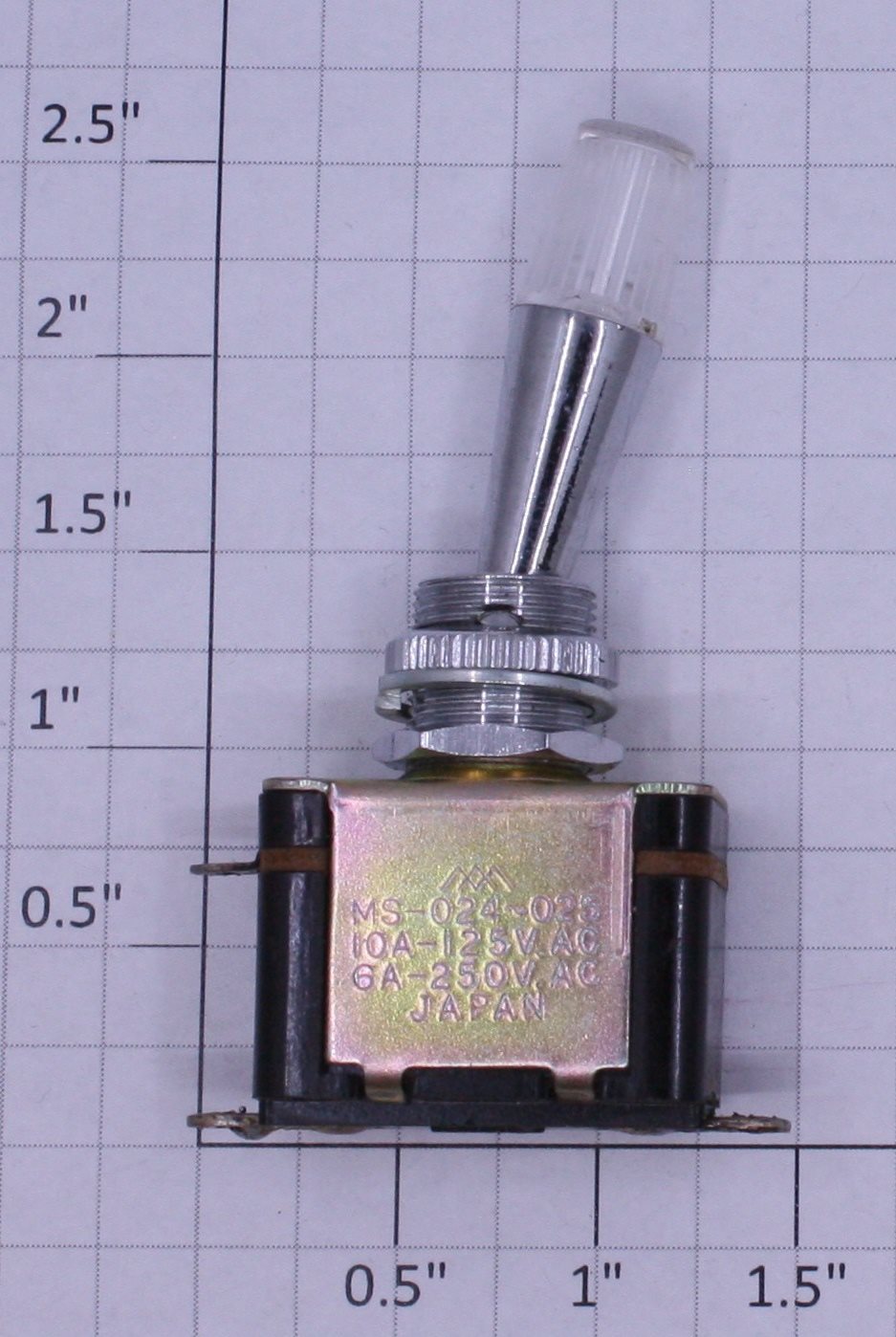 Acme 0826-12 SPDT Illuminated On/Off Toggle Switch 10A @ 125VAC (3)