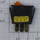 Acme ROC-004 SPDT Amber Illuminated Rocker Switch