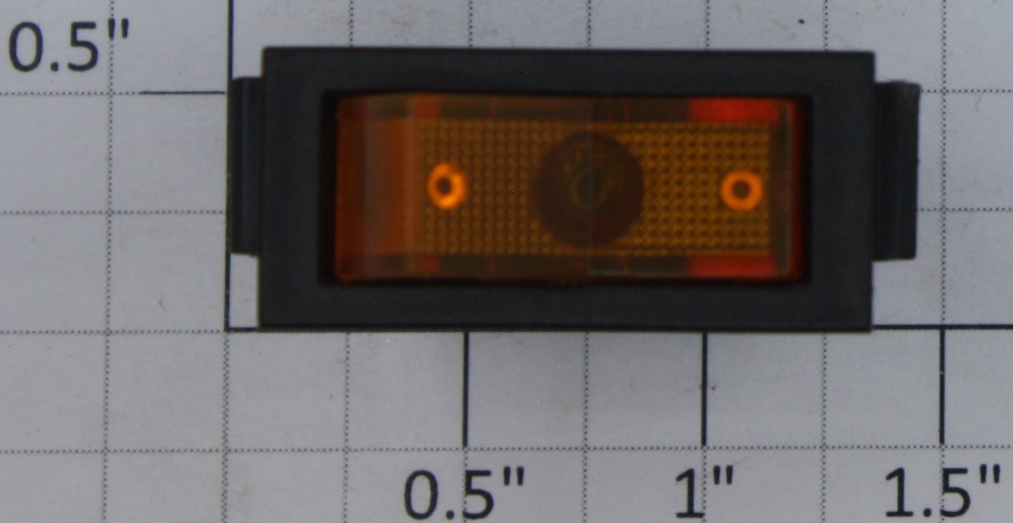 Acme ROC-004 SPDT Amber Illuminated Rocker Switch