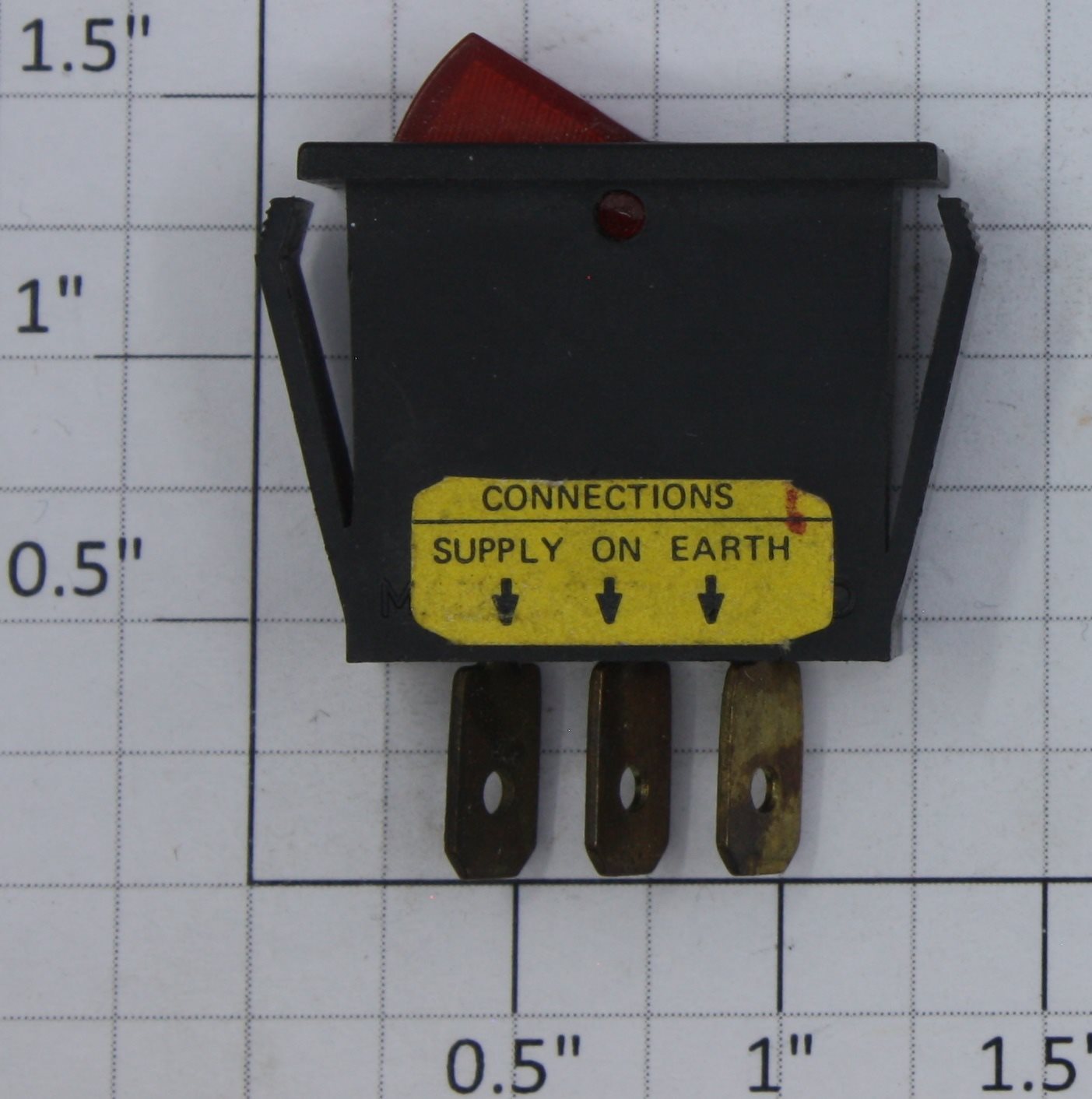 Acme ROC-001 SPDT Red Illuminated Rocker Switch