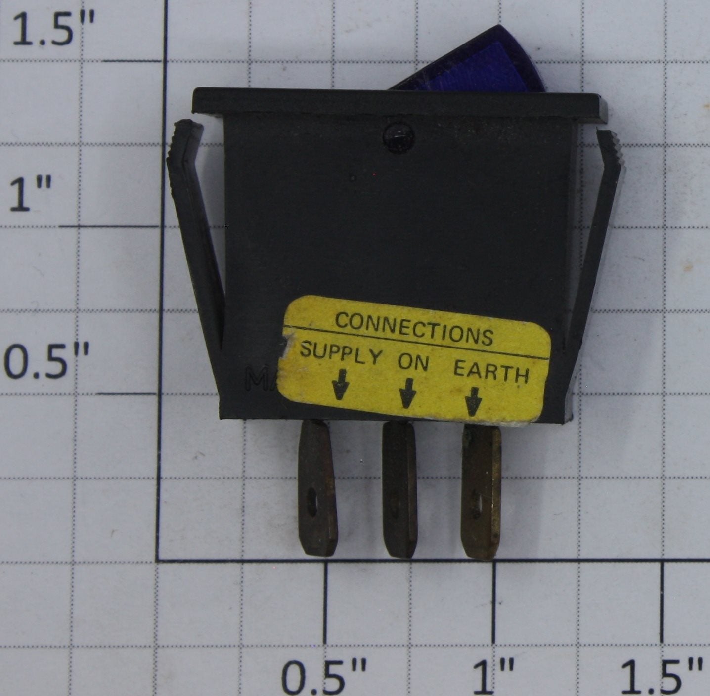 Acme ROC-003 SPDT Blue Illuminated Rocker Switch