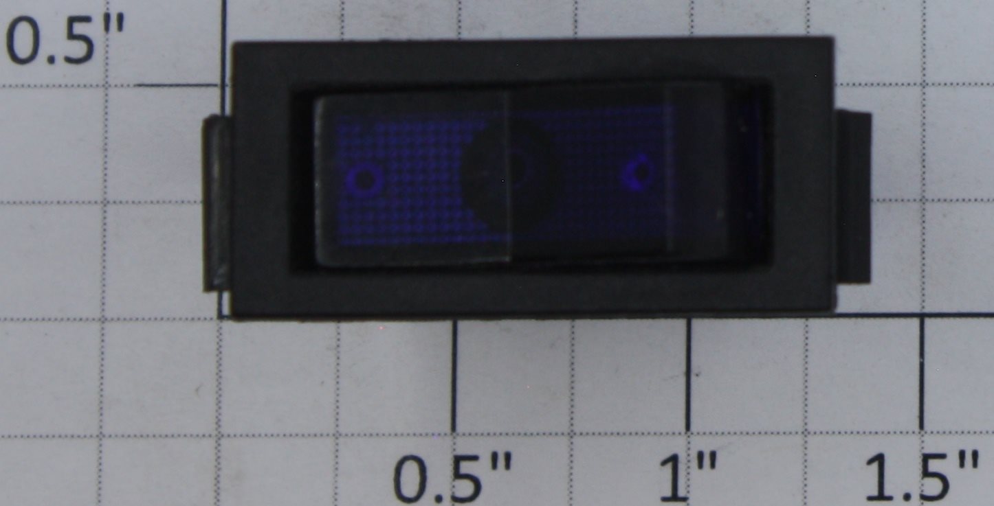 Acme ROC-003 SPDT Blue Illuminated Rocker Switch
