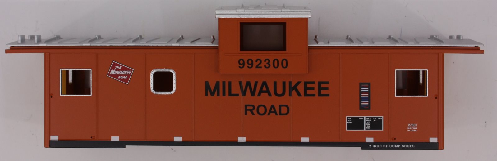 Lionel 27601-7 Tampa Milwaukee Road Extended Vision Caboose Shell