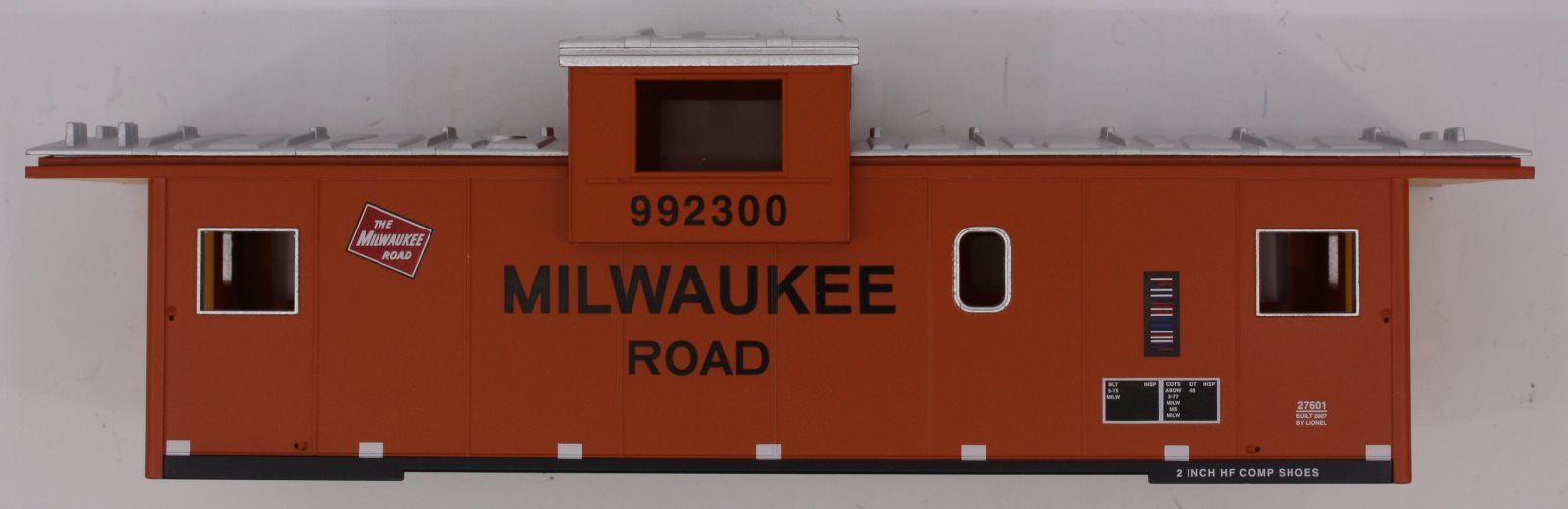Lionel 27601-7 Tampa Milwaukee Road Extended Vision Caboose Shell