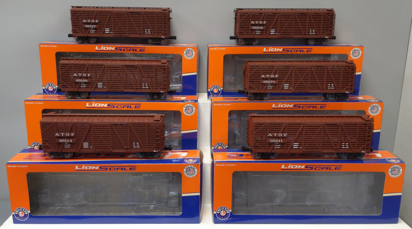 Lionel 3-17250 O Santa Fe Lionscale Stock Car (Pack of 6)