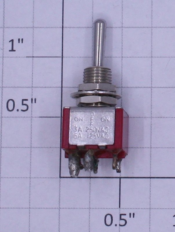 Miniatronics 36-260X DPDT 5A @ 125VAC Center Off Miniature Toggle Switch